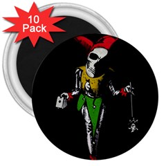 Joker  3  Magnets (10 Pack)  by Valentinaart