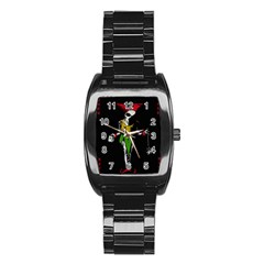 Joker  Stainless Steel Barrel Watch by Valentinaart