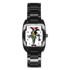 Joker  Stainless Steel Barrel Watch by Valentinaart