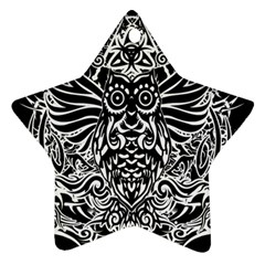 Tattoo Tribal Owl Ornament (star) by Valentinaart