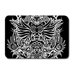 Tattoo Tribal Owl Plate Mats by Valentinaart