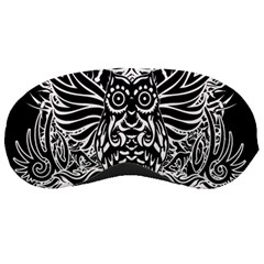 Tattoo Tribal Owl Sleeping Masks by Valentinaart