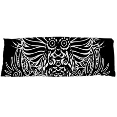 Tattoo Tribal Owl Body Pillow Case (dakimakura) by Valentinaart