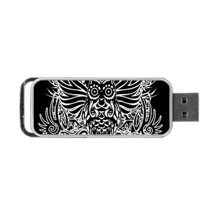 Tattoo tribal owl Portable USB Flash (Two Sides)