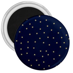 Navy/gold Stars 3  Magnets by Colorfulart23