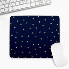 Navy/gold Stars Large Mousepads by Colorfulart23