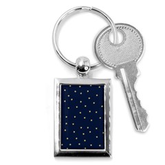 Navy/gold Stars Key Chains (rectangle)  by Colorfulart23