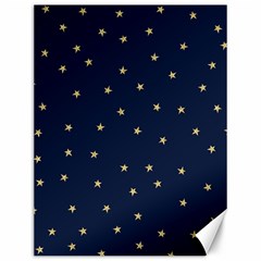 Navy/gold Stars Canvas 12  X 16   by Colorfulart23