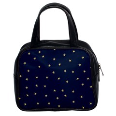 Navy/gold Stars Classic Handbags (2 Sides) by Colorfulart23