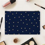 Navy/Gold Stars Cosmetic Bag (Large)  Back