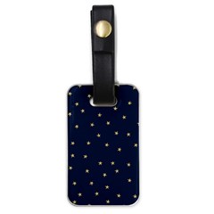 Navy/gold Stars Luggage Tags (one Side)  by Colorfulart23