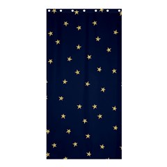 Navy/gold Stars Shower Curtain 36  X 72  (stall)  by Colorfulart23