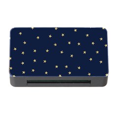 Navy/gold Stars Memory Card Reader With Cf