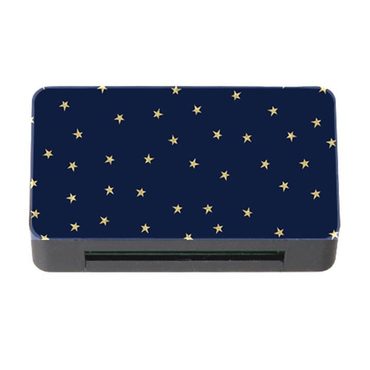 Navy/Gold Stars Memory Card Reader with CF