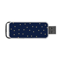 Navy/gold Stars Portable Usb Flash (two Sides)