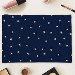 Navy/gold Stars Cosmetic Bag (xxl)  by Colorfulart23