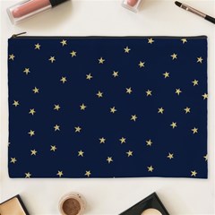 Navy/gold Stars Cosmetic Bag (xxxl)  by Colorfulart23