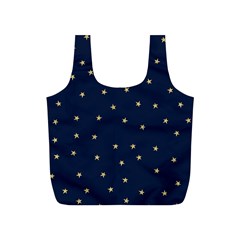 Navy/gold Stars Full Print Recycle Bags (s)  by Colorfulart23