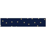 Navy/Gold Stars Flano Scarf (Large) Front