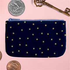 Navy/gold Stars Large Coin Purse