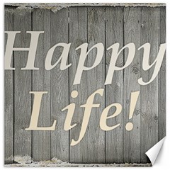 Happy Life Letters Shabby Style Poster Canvas 20  X 20   by dflcprints