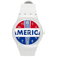 America 1769750 1280 Round Plastic Sport Watch (m)