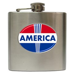 America  Hip Flask (6 Oz) by Colorfulart23