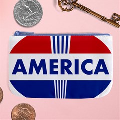 America  Large Coin Purse by Colorfulart23