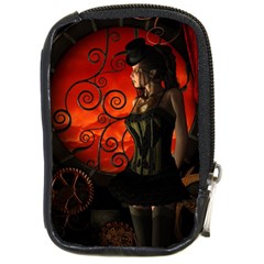 Steampunk, Wonderful Steampunk Lady In The Night Compact Camera Cases by FantasyWorld7