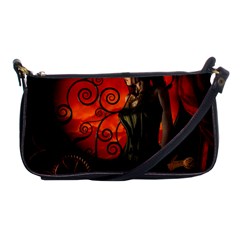 Steampunk, Wonderful Steampunk Lady In The Night Shoulder Clutch Bags by FantasyWorld7