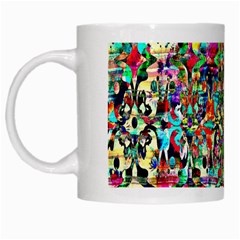 Psychedelic Background White Mugs by Colorfulart23