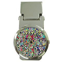 Psychedelic Background Money Clip Watches by Colorfulart23