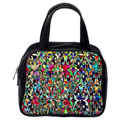 Psychedelic Background Classic Handbags (one Side) by Colorfulart23