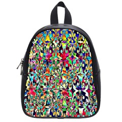 Psychedelic Background School Bags (small) 