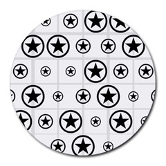 Army Stars Round Mousepads by linceazul