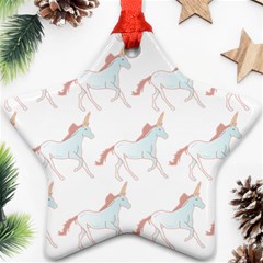 Unicorn Pattern Ornament (star)