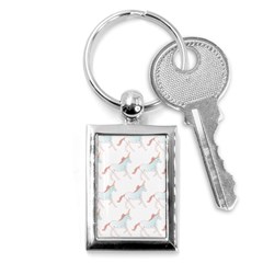 Unicorn Pattern Key Chains (rectangle)  by paulaoliveiradesign