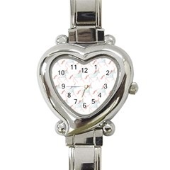 Unicorn Pattern Heart Italian Charm Watch by paulaoliveiradesign