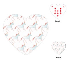 Unicorn Pattern Playing Cards (heart)  by paulaoliveiradesign