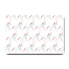 Unicorn Pattern Small Doormat  by paulaoliveiradesign