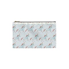 Unicorn Pattern Cosmetic Bag (small)  by paulaoliveiradesign