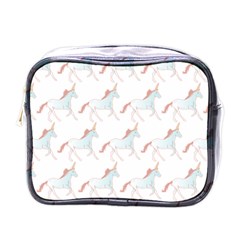 Unicorn Pattern Mini Toiletries Bags by paulaoliveiradesign