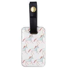 Unicorn Pattern Luggage Tags (one Side)  by paulaoliveiradesign