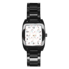 Unicorn Pattern Stainless Steel Barrel Watch