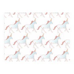 Unicorn Pattern Double Sided Flano Blanket (mini)  by paulaoliveiradesign