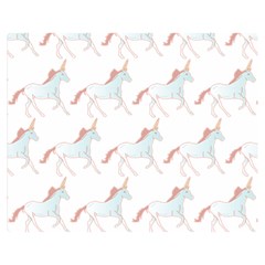 Unicorn Pattern Double Sided Flano Blanket (medium)  by paulaoliveiradesign