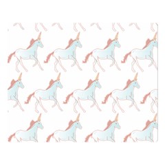 Unicorn Pattern Double Sided Flano Blanket (large)  by paulaoliveiradesign