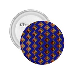 Blue Geometric Losangle Pattern 2 25  Buttons