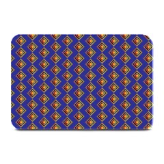 Blue Geometric Losangle Pattern Plate Mats