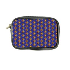 Blue Geometric Losangle Pattern Coin Purse